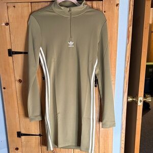 Adidas Khaki Long Sleeve Dress